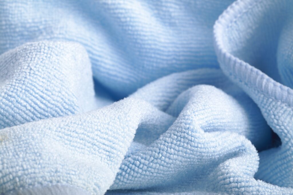 General purpose warp knit microfiber blue color