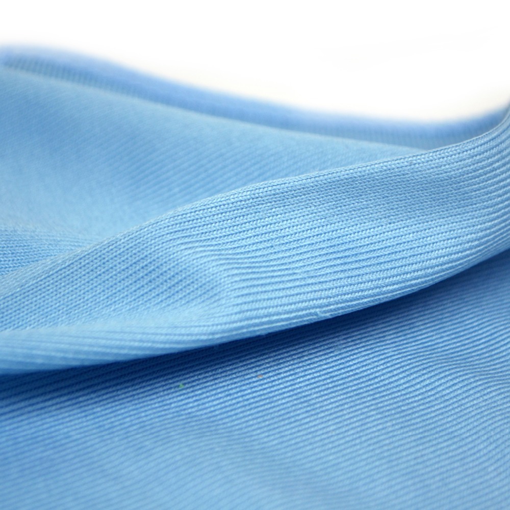 flat weave light blue color microfiber glass cleaning cloth