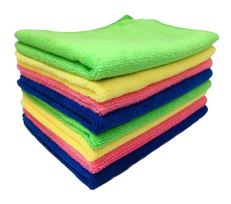 microfiber cloths 30cm x 40cm 8pcs multicolour.